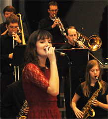 Jazz band performing