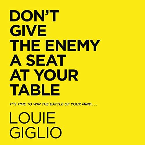 Yellow book cover for don't give the enemy a seat at your table