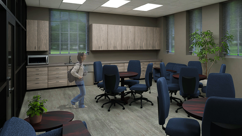 Student Lounge in Simulation Center