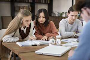 group studying together
