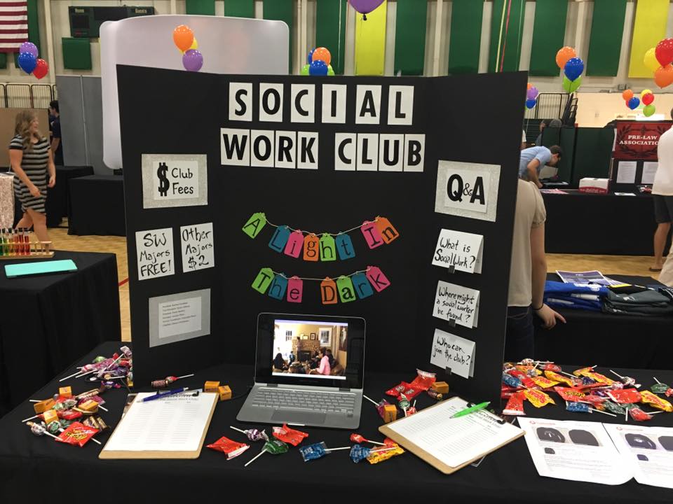 Social Work Club Booth - Organizational Showcase