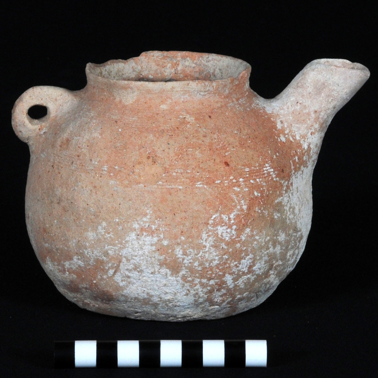 a light orange teapot