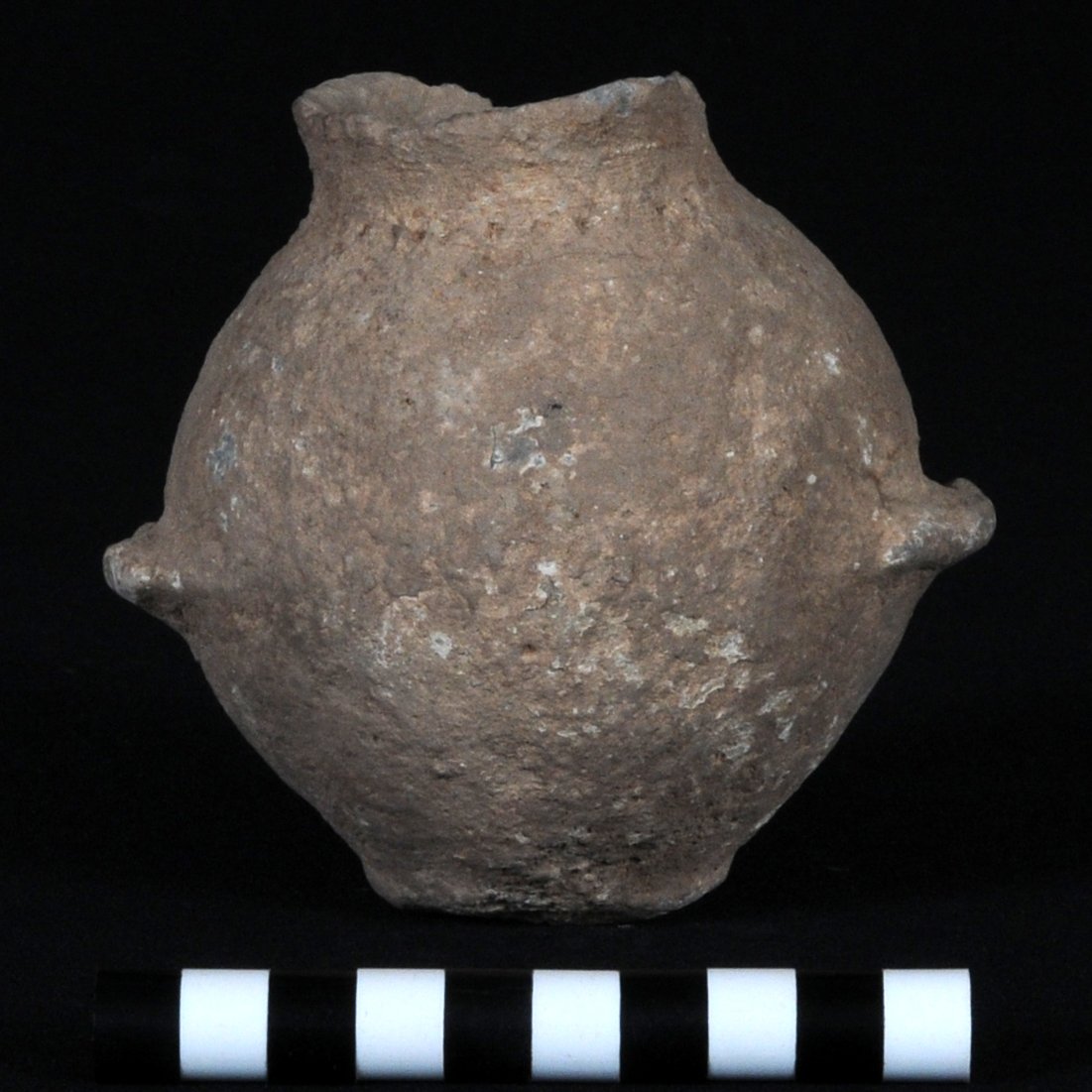 Small ledge-handled jar