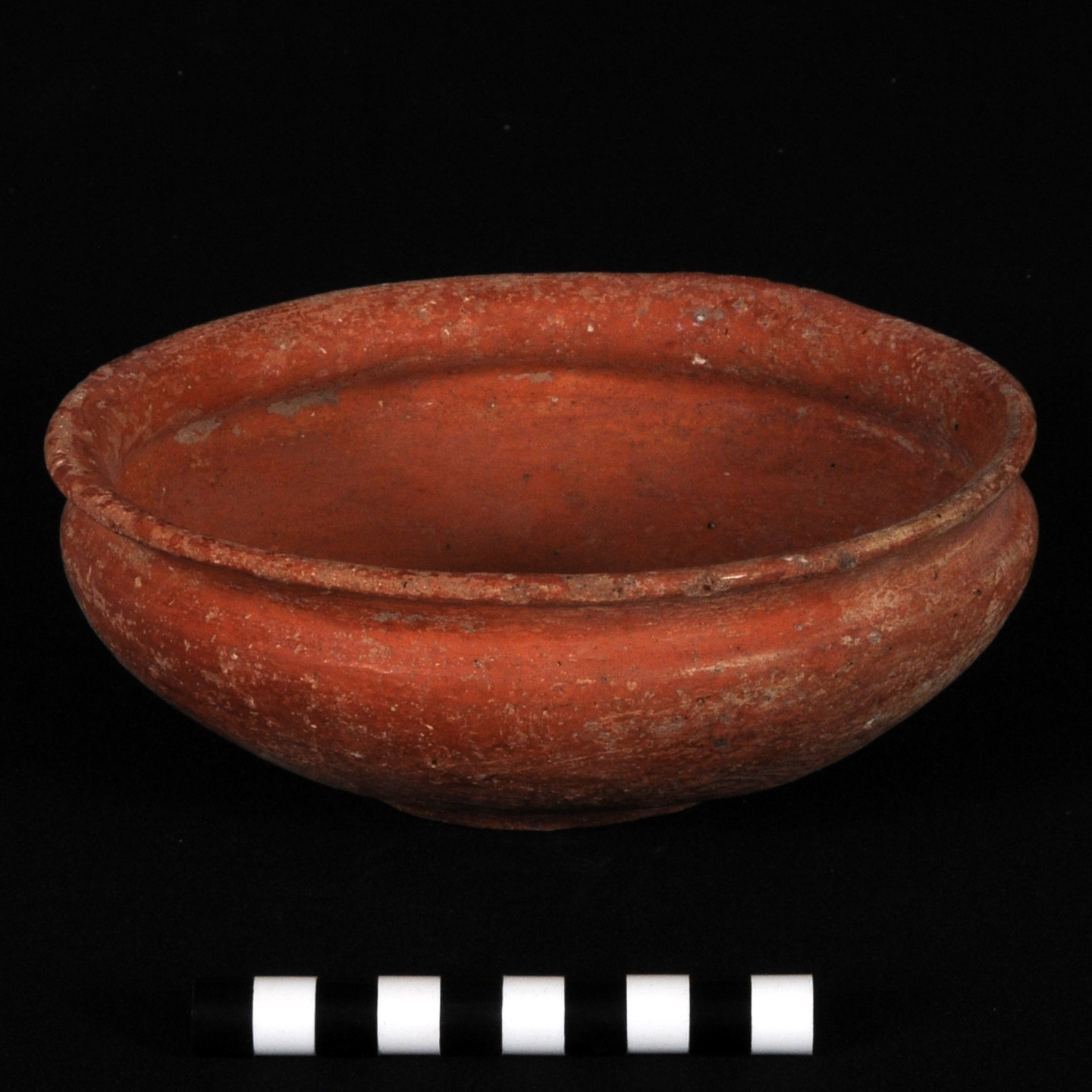 a reddish bowl