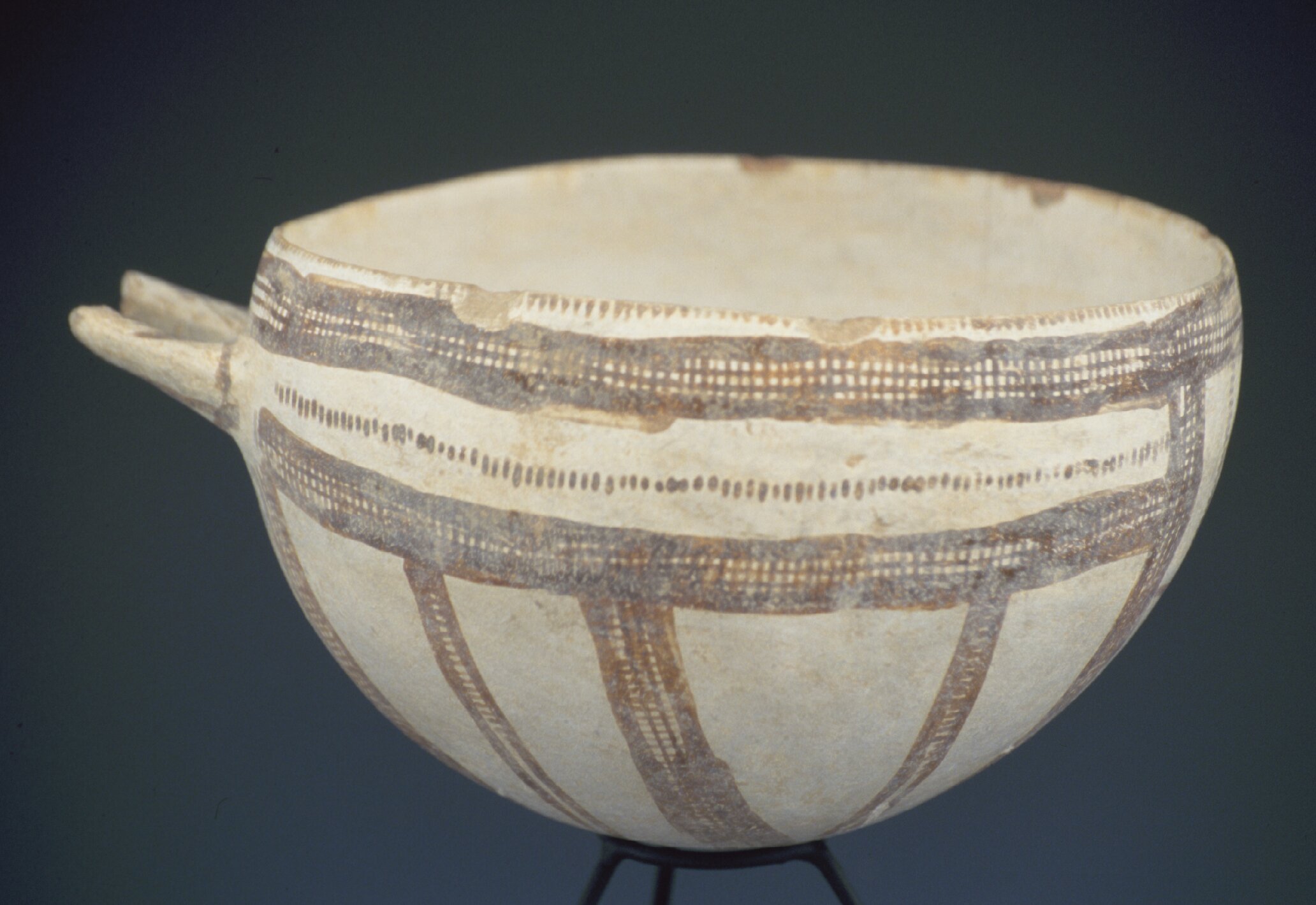 Painted milk bowl