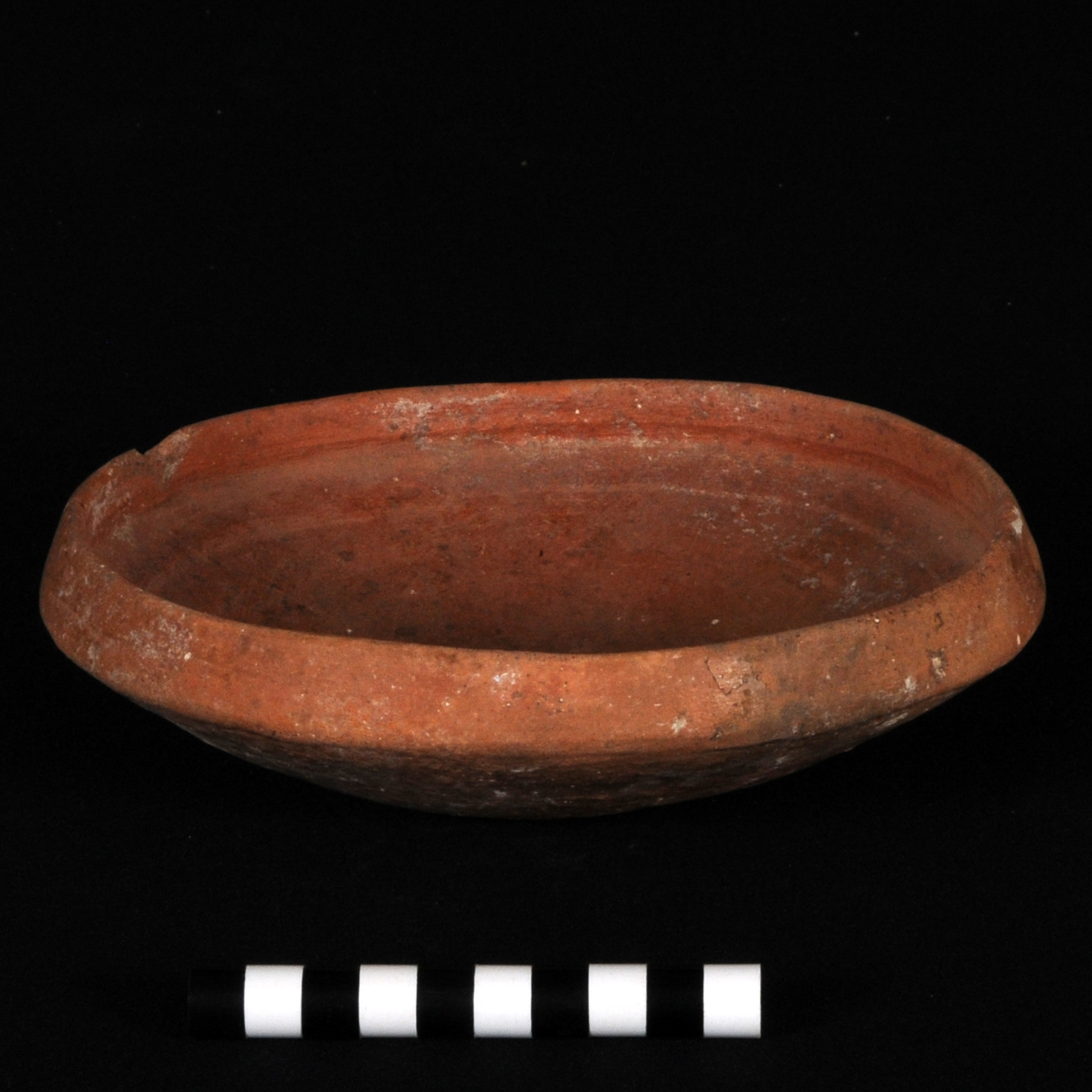 a reddish bowl
