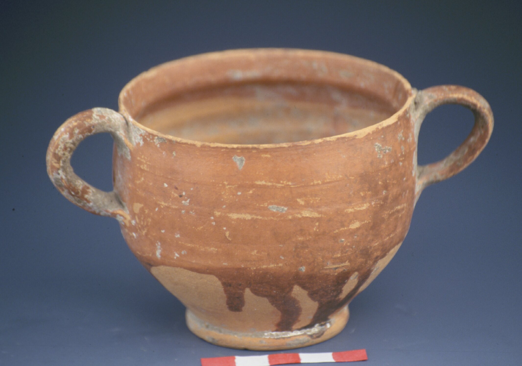 Red glazed cup