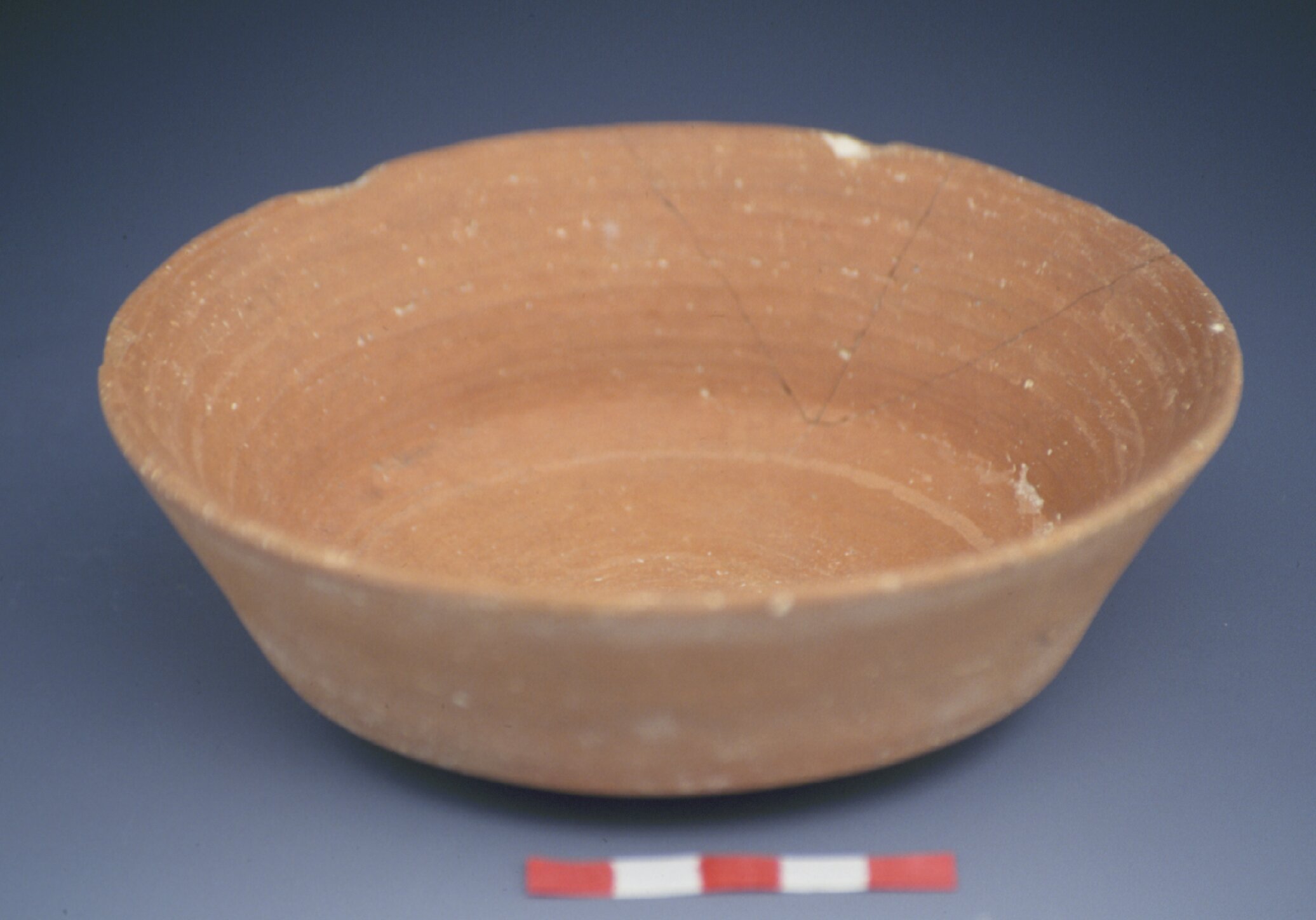 Bowl with burnished interior