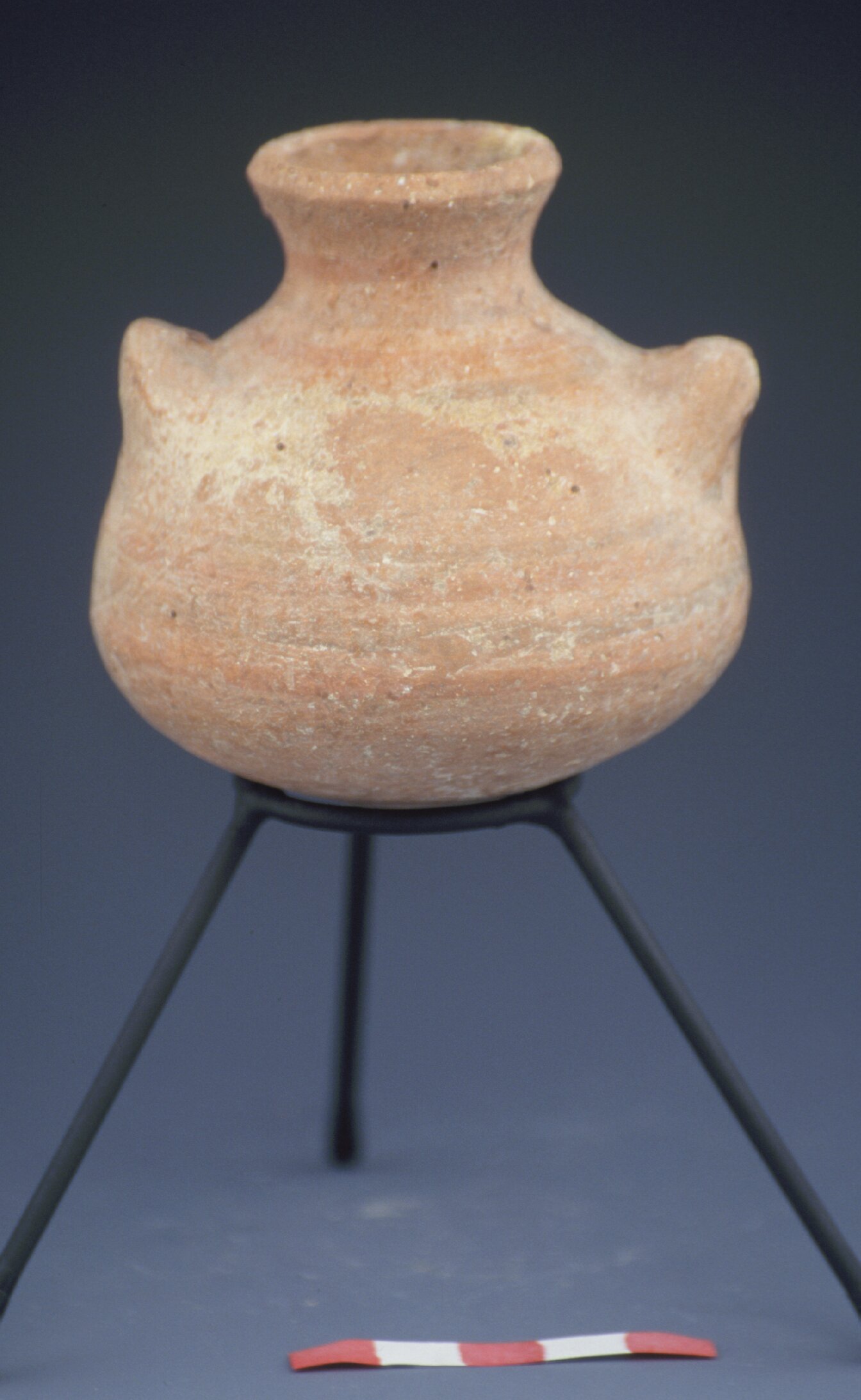 Pyksis with decorative paint