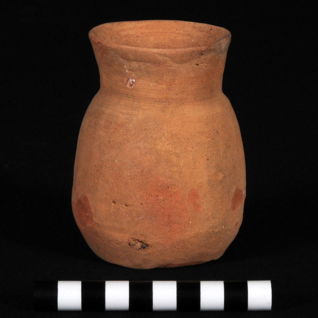 a bright orange bottle