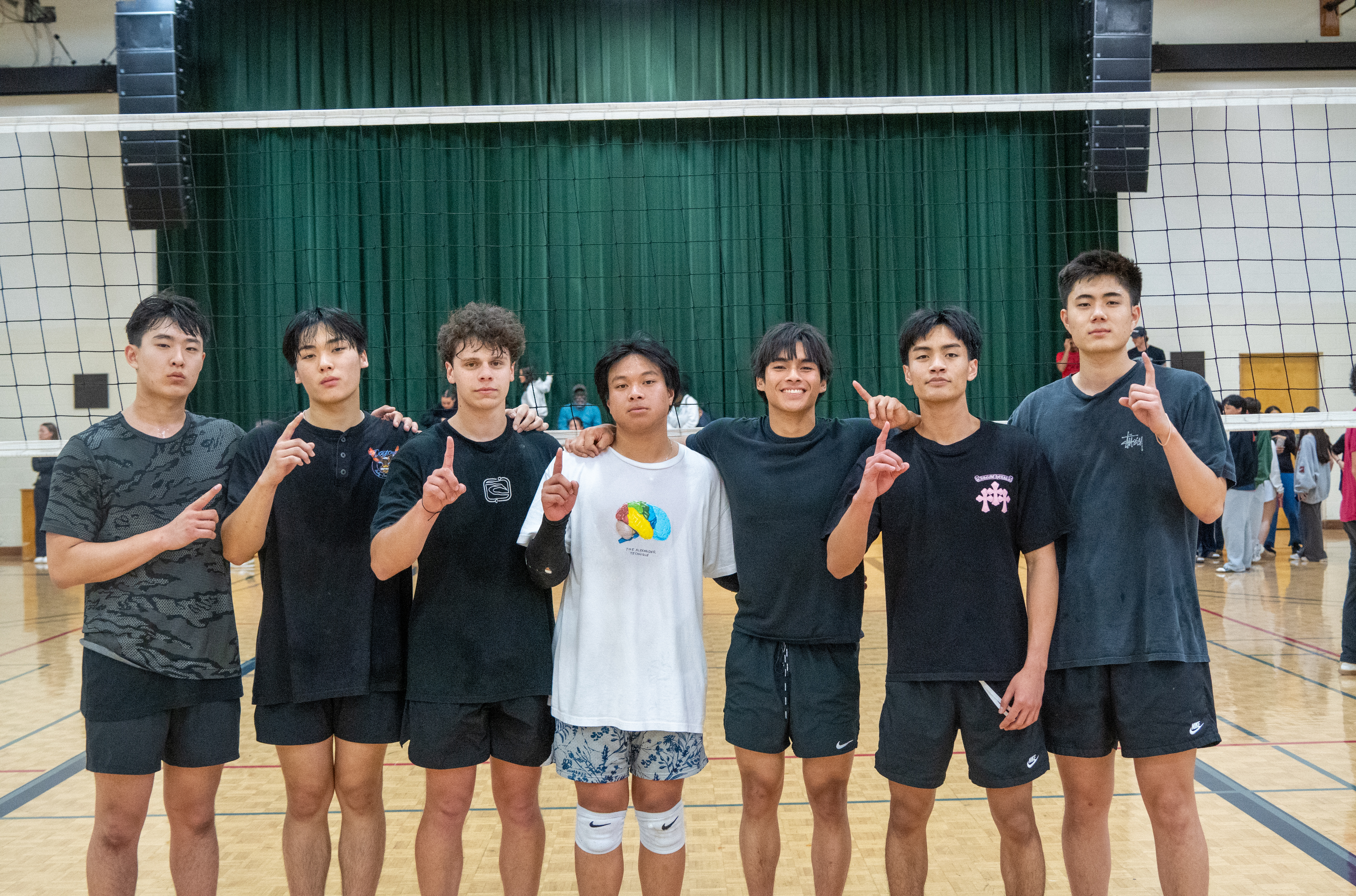 AhnYoChin posing on a court after winning the championship