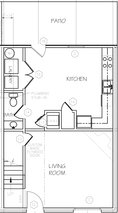 1-bedroom floor plan