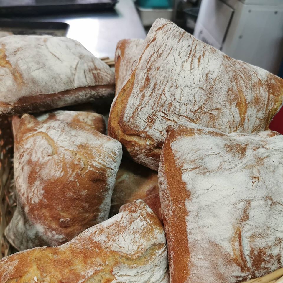 Freshly-baked bread