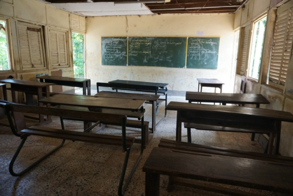 Classroom at the nearby school