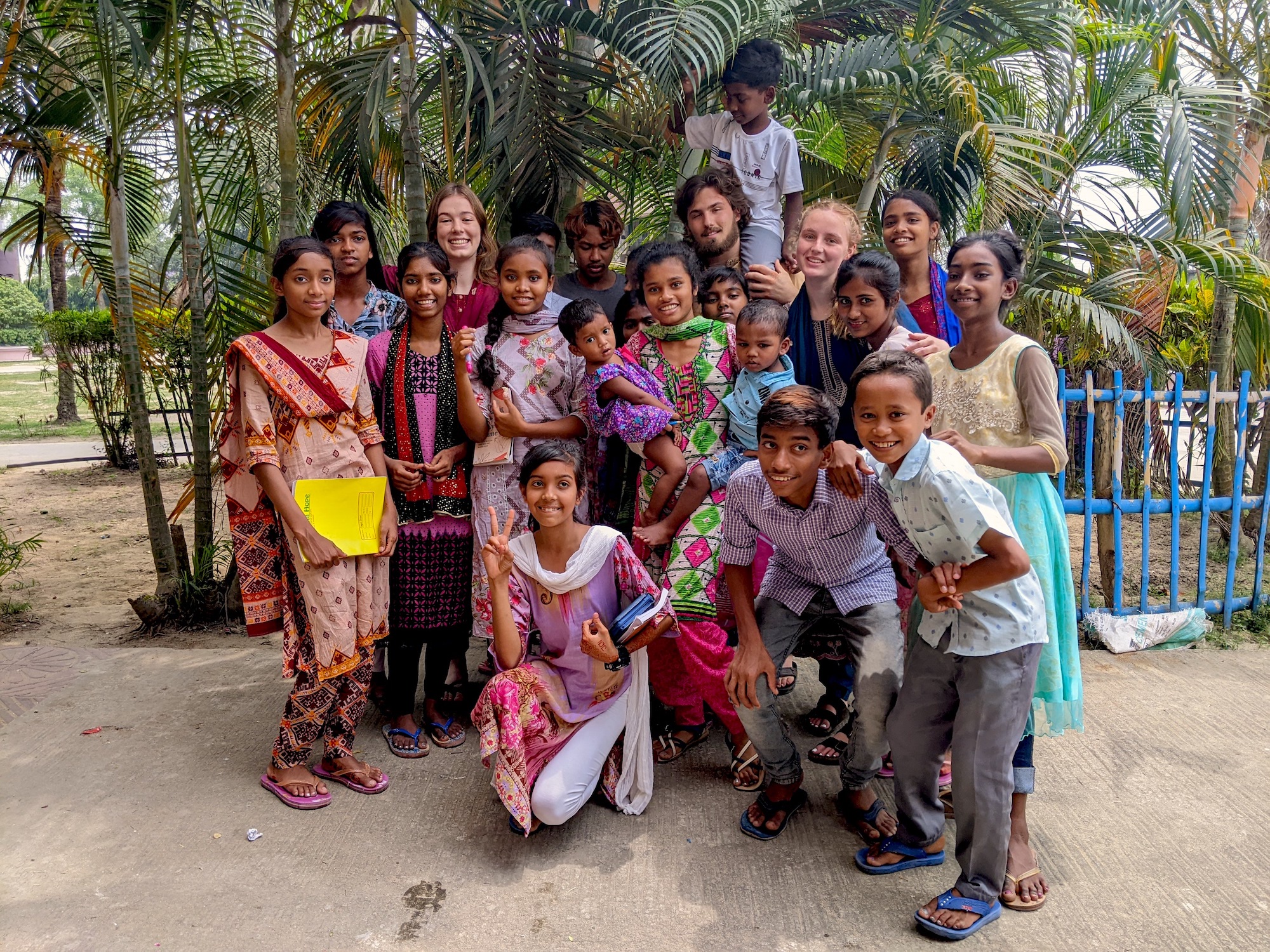 Missionary Selfie with kids - Pathfinders