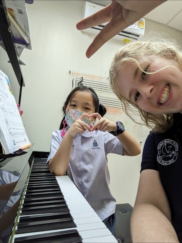 SM piano lesson selfie