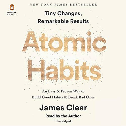 Book cover for Atomic Habits by James Clear
