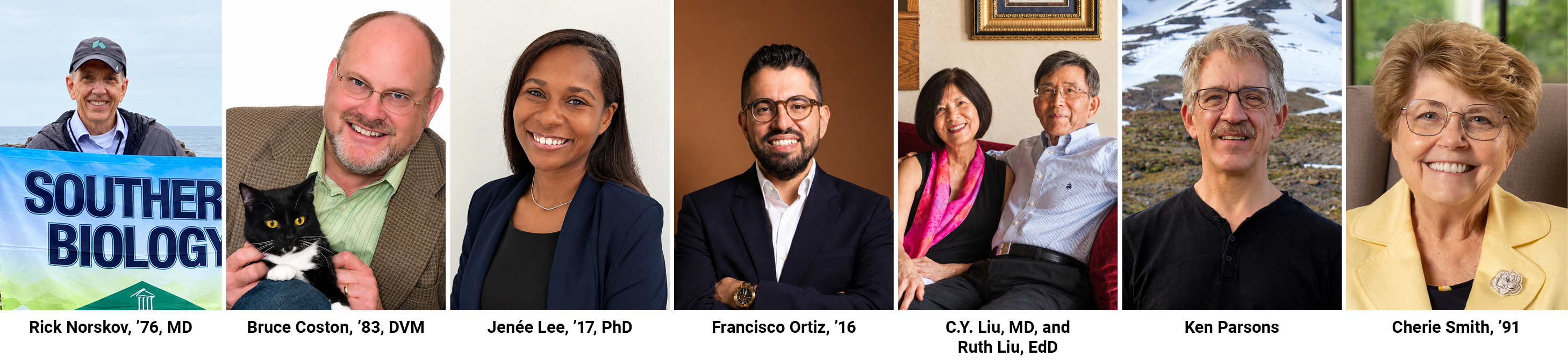portrait images of each of our 2026 honorees