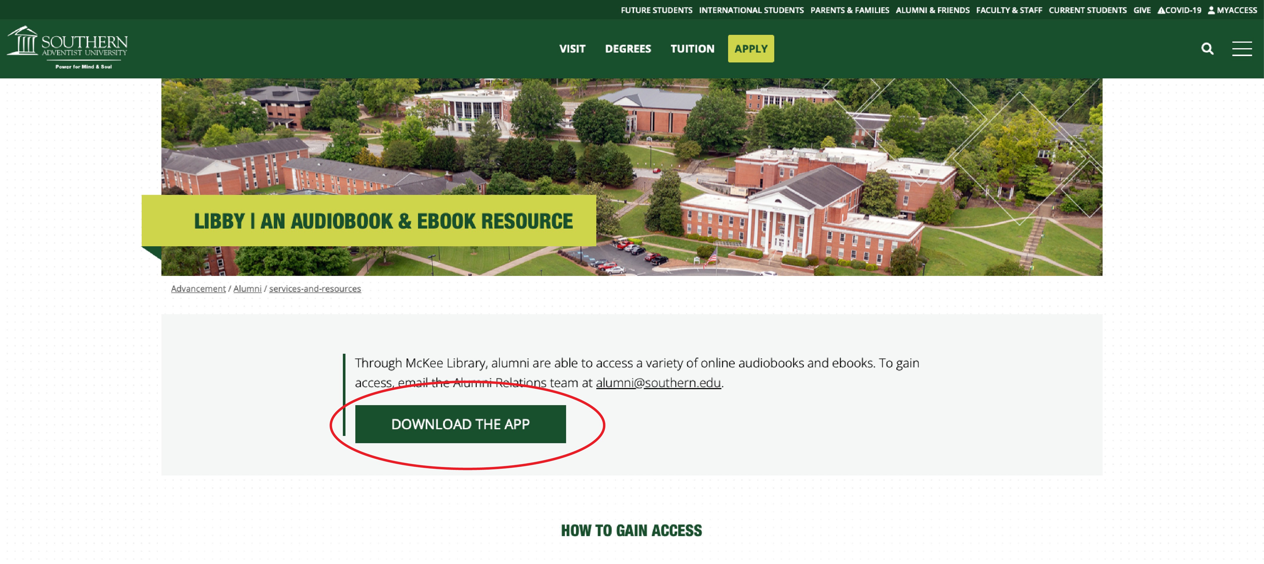 download the app button