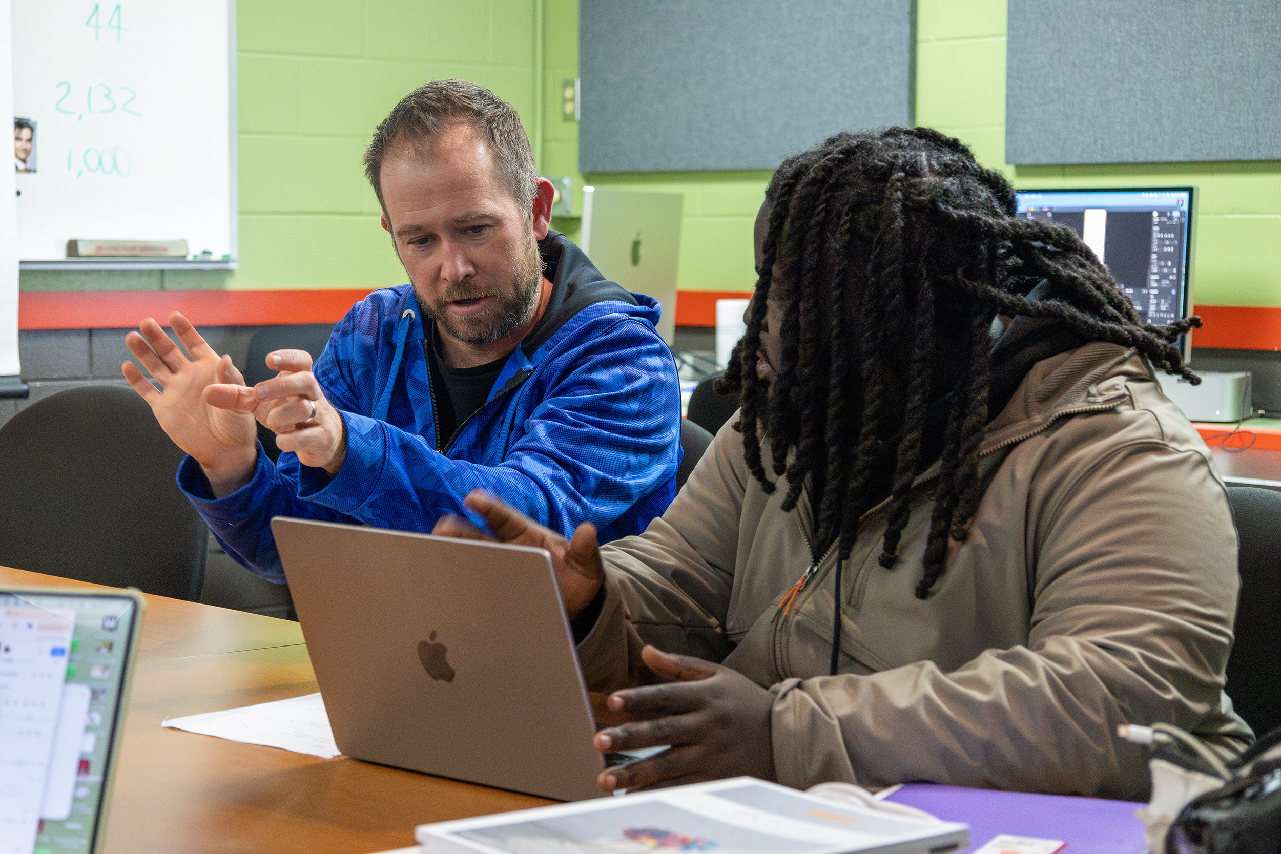 professor and student