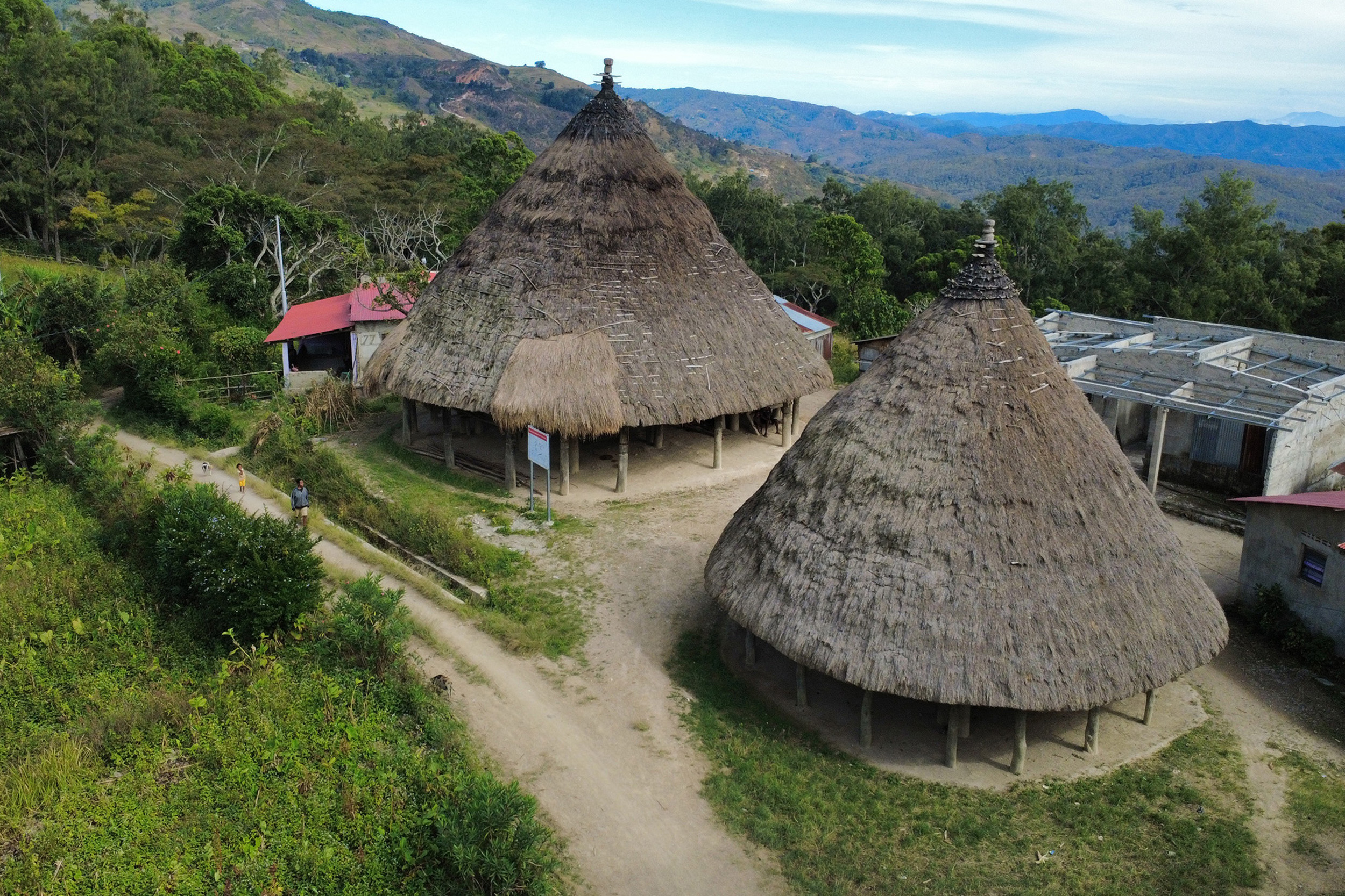 huts in the mission field