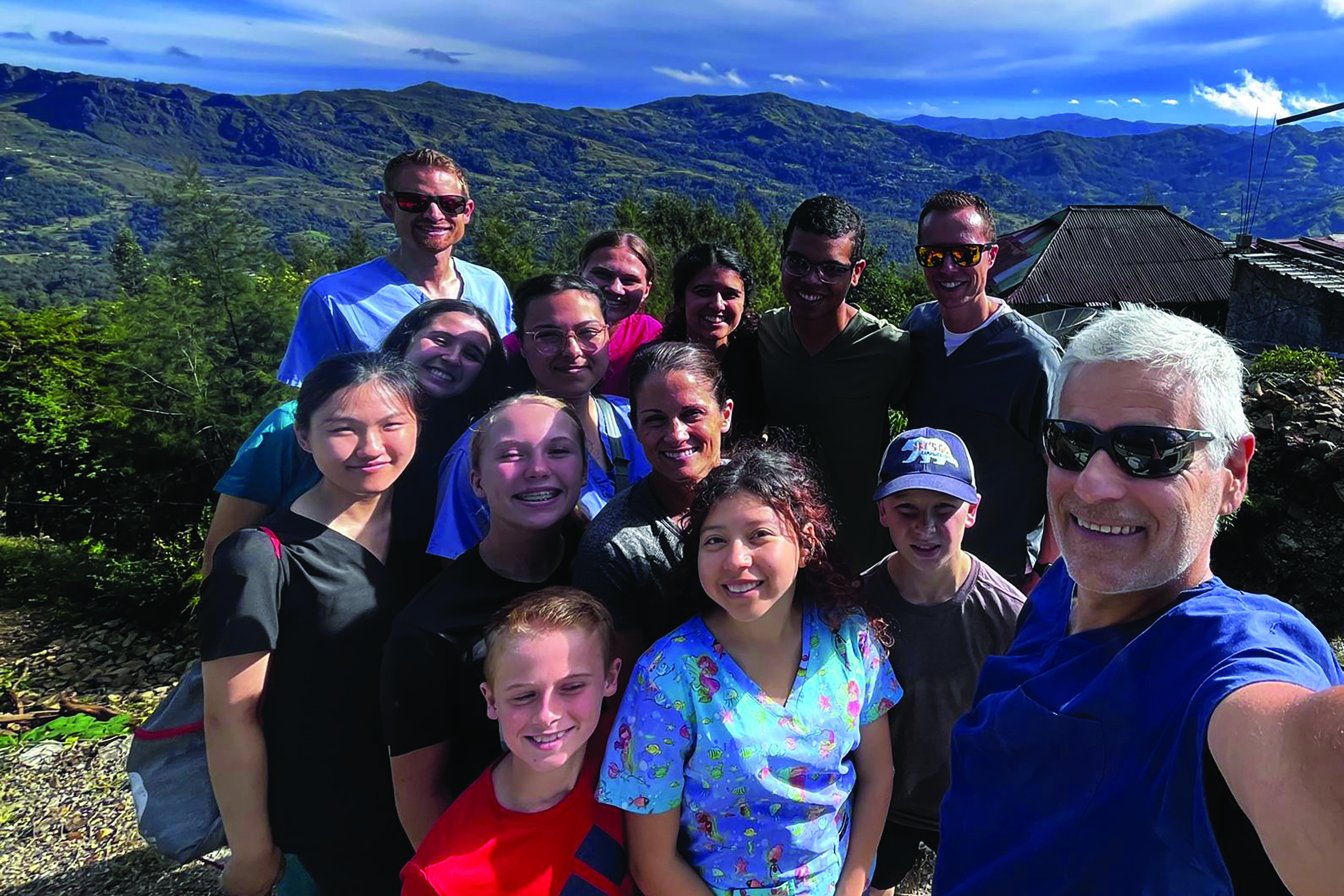 Construction at a mission site