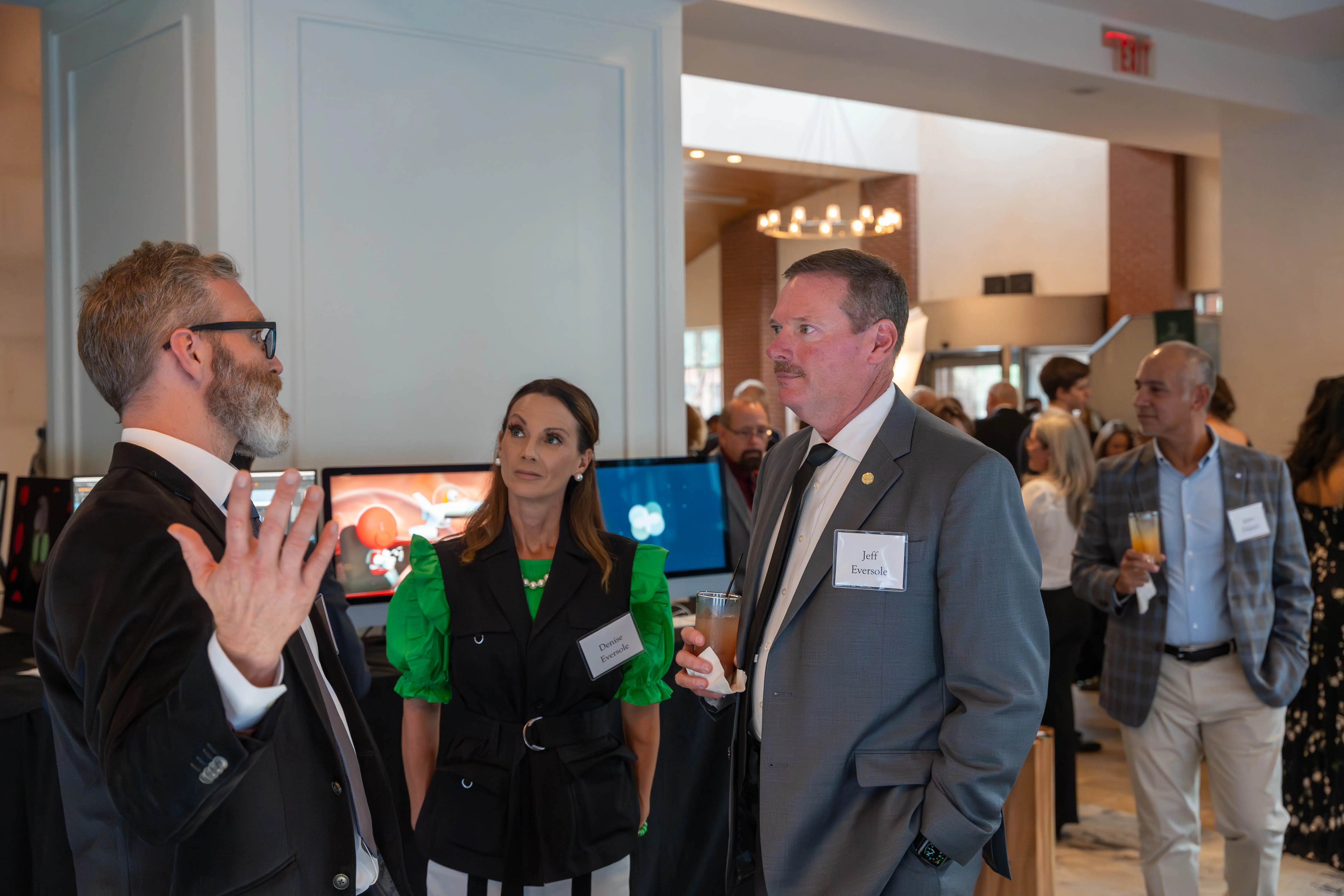 Zach Gray, '99, Denise Eversole, and Rep. Jeff Eversole