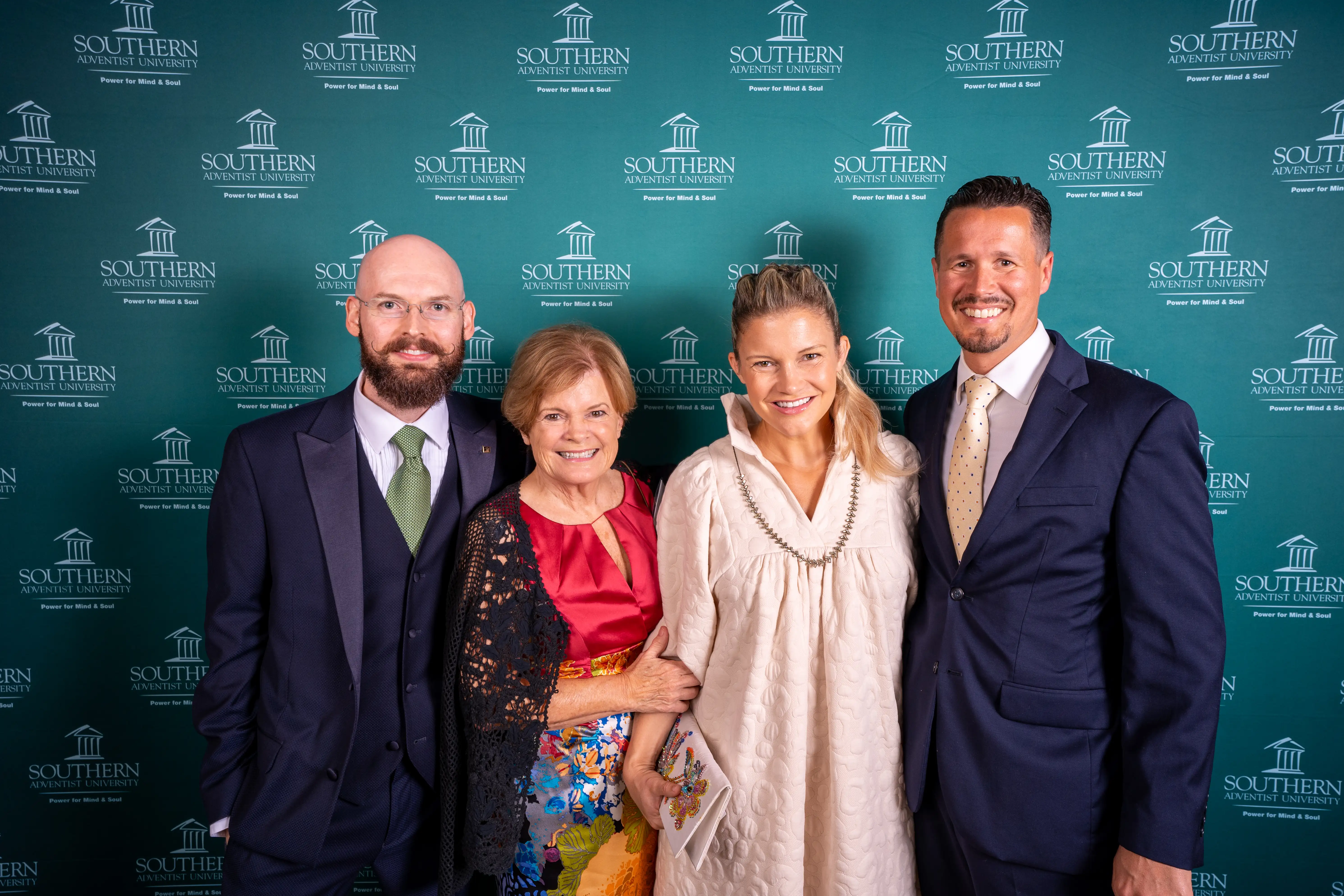 Josh Rhodes, '06, Sharon Robberson, '71, Marla Treiyer, '07, and Dany Treiyer, '06