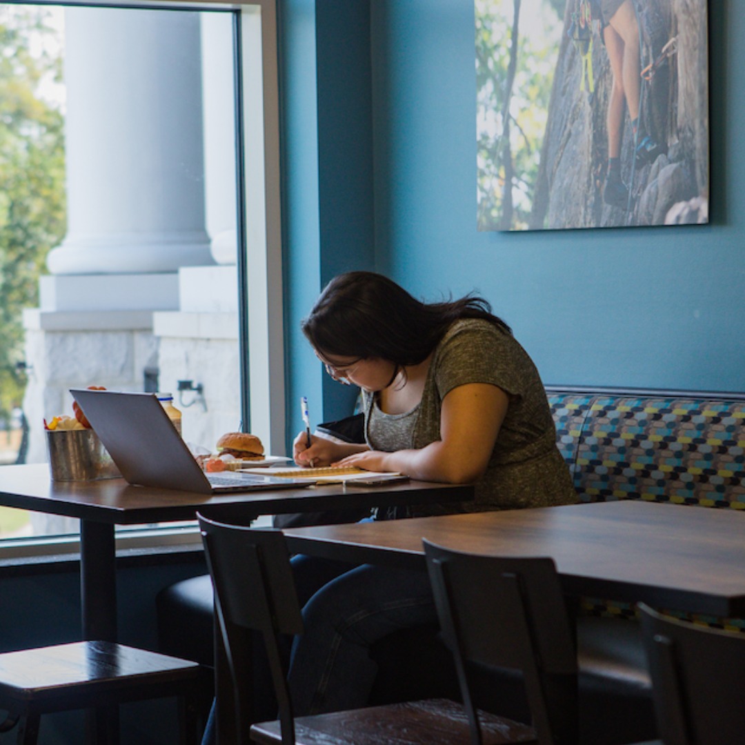 Student at work