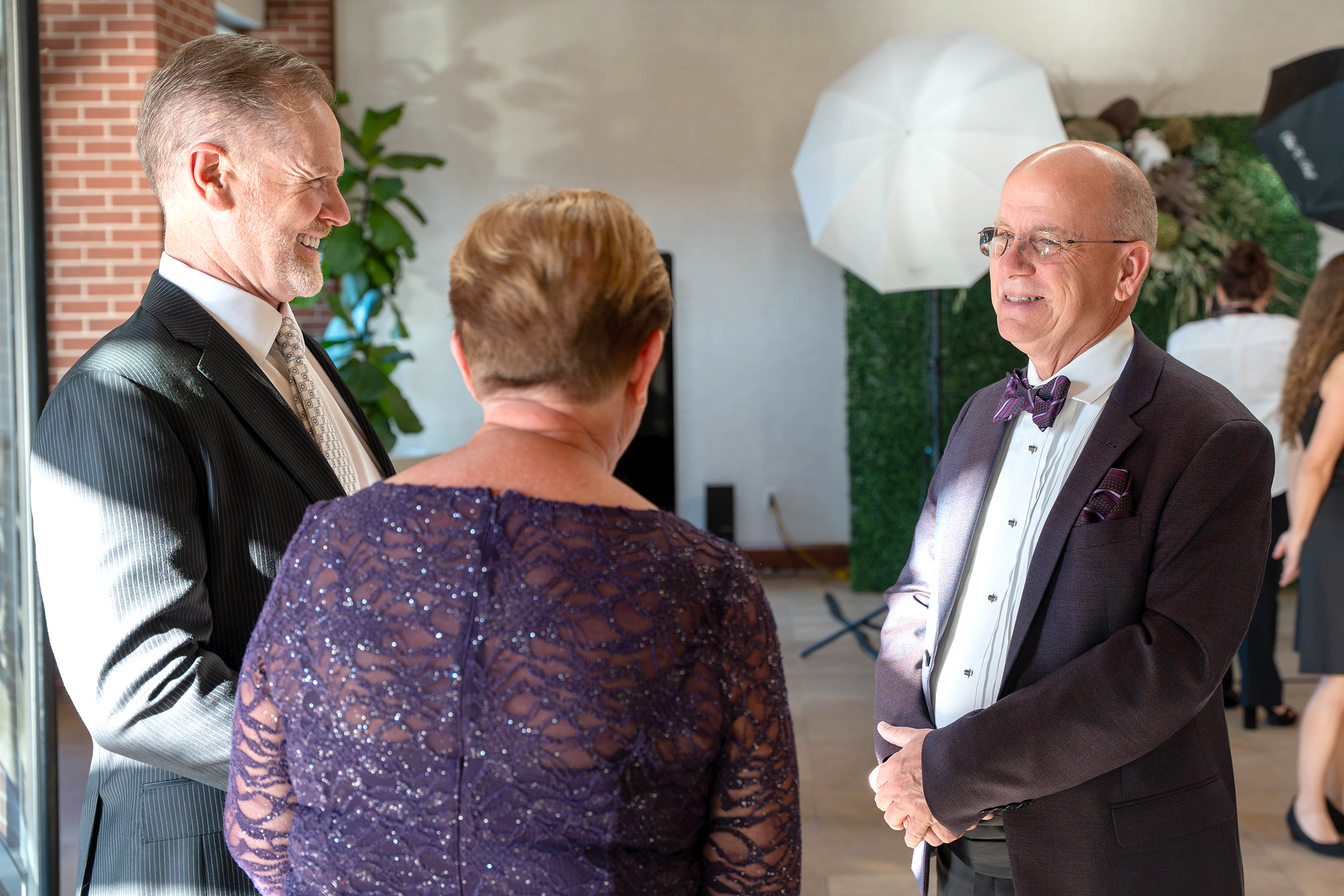 Ken and Ann Shaw speaking with Chris McKee