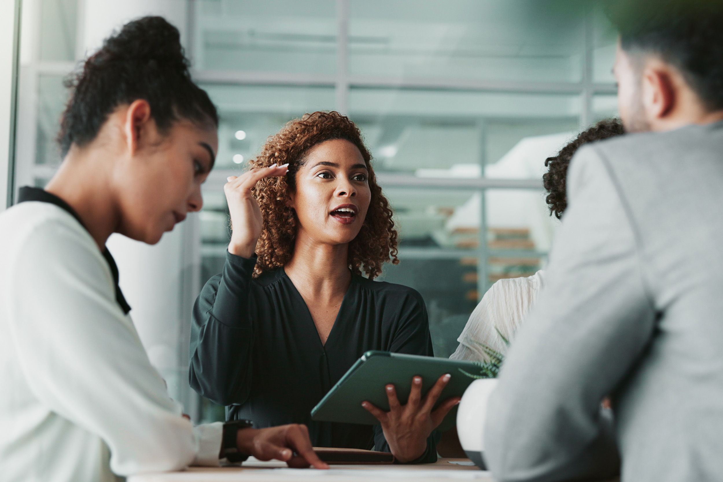 professional leading with confidence